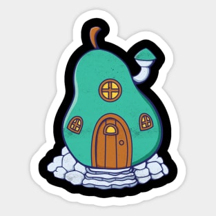 Pear Fairy House Sticker